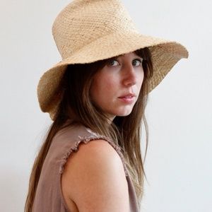 Lola Hats Commando Raffia and Leather Hat